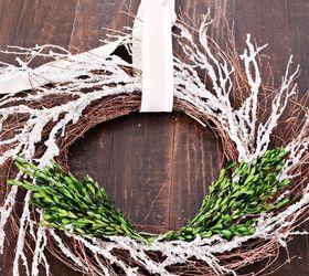 diy christmas wreath so easy, christmas decorations, crafts, wreaths