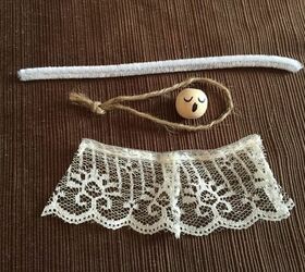 lacy angel wings ornament, christmas decorations, crafts, seasonal holiday decor