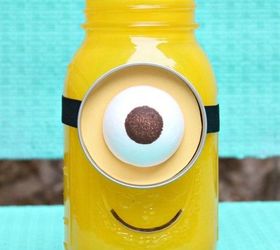 minion mason jar gift, crafts, how to, mason jars