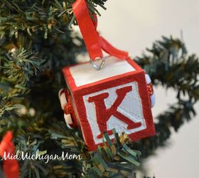 diy block ornaments, christmas decorations, crafts, seasonal holiday decor