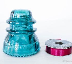 vintage insulator christmas tree topper, christmas decorations, crafts, home decor, repurposing upcycling, seasonal holiday decor