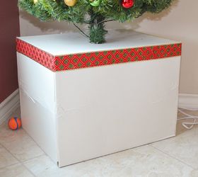 sturdy artificial christmas tree cover, christmas decorations, crafts, repurposing upcycling