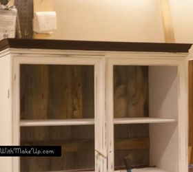 china cabinet makeover from traditional to farmhouse, kitchen cabinets, kitchen design, painted furniture