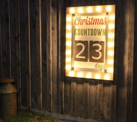 outdoor christmas days until christmas sign, christmas decorations, crafts, seasonal holiday decor