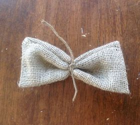 burlap bow garland somewhat cheater method, crafts