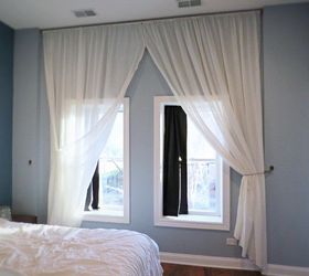 let s make a giant floor to ceiling curtain, diy, home decor, wall decor, window treatments