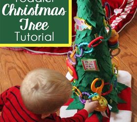 diy toddler christmas tree from a traffic cone, christmas decorations, crafts, seasonal holiday decor