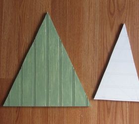 simple trees with bead board and chicken wire, christmas decorations, crafts, seasonal holiday decor