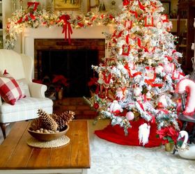 photos with santa christmas tree, christmas decorations, crafts, seasonal holiday decor