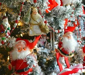 photos with santa christmas tree, christmas decorations, crafts, seasonal holiday decor