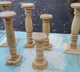 diy scrap wood candlesticks, diy, seasonal holiday decor, woodworking projects