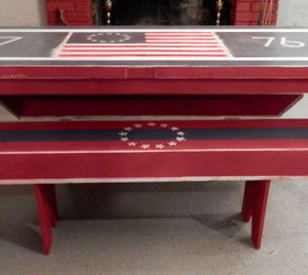 old door frame made into a neat table, painted furniture