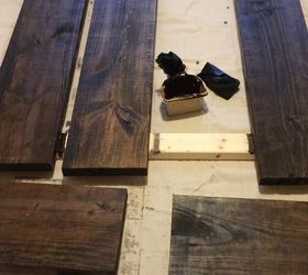 how to create a simple inexpensive diy table, diy, how to, painted furniture, woodworking projects, Stained Wood for Table