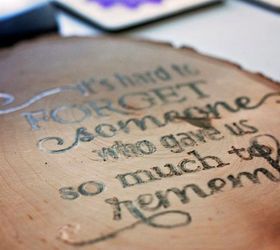 diy woodburned tribute plaque for a loved one for beginners, crafts