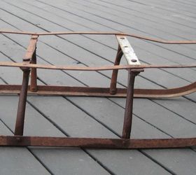 a vintage holiday crate sleigh, christmas decorations, repurposing upcycling, seasonal holiday decor