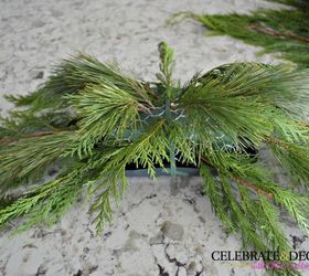 make this evergreen christmas centerpiece, christmas decorations, crafts, how to, seasonal holiday decor