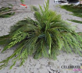 make this evergreen christmas centerpiece, christmas decorations, crafts, how to, seasonal holiday decor