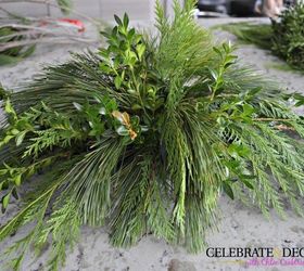 make this evergreen christmas centerpiece, christmas decorations, crafts, how to, seasonal holiday decor