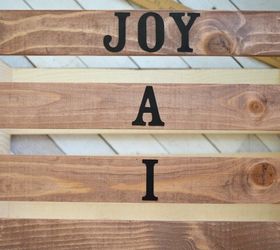 easy holiday word art crate, christmas decorations, crafts, seasonal holiday decor