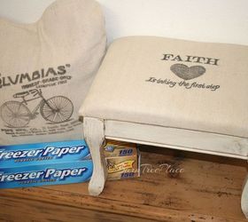 personalize any project using freezer paper, crafts, painted furniture