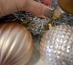 christmas ornament wreath, christmas decorations, crafts, seasonal holiday decor, wreaths, Additional glue