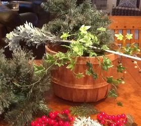 evergreen basket without the price tag, crafts, seasonal holiday decor