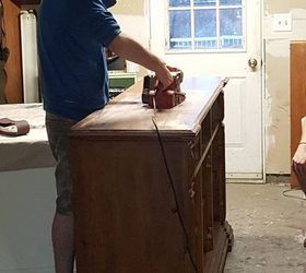 red cedar inspired upcycled buffet, painted furniture, woodworking projects
