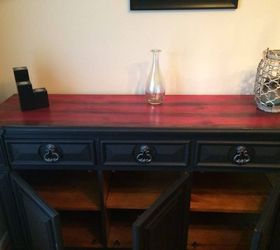 red cedar inspired upcycled buffet, painted furniture, woodworking projects