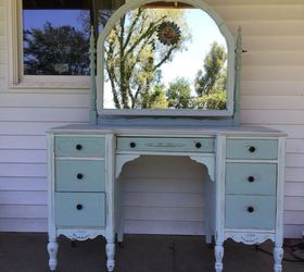 antique vanity, painted furniture