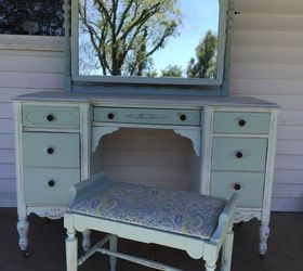 antique vanity, painted furniture