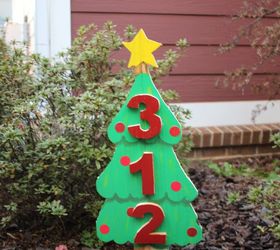 diy scrap wood christmas tree address sign, christmas decorations, crafts, seasonal holiday decor