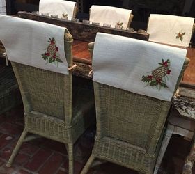 christmas chair flair, christmas decorations, crafts, seasonal holiday decor, reupholster