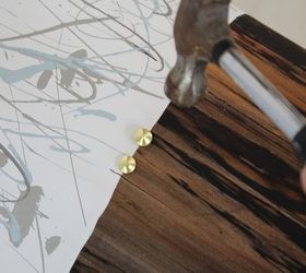 diy modern stump side table, painted furniture