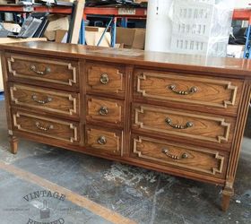 chic black painted dresser, painted furniture