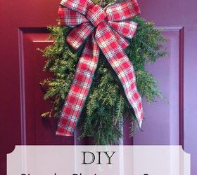 simple christmas swag, christmas decorations, crafts, repurposing upcycling, wreaths