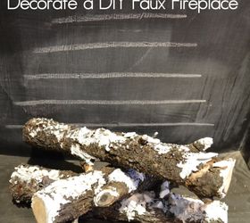 fire and ice in faux fireplace, christmas decorations, fireplaces mantels, seasonal holiday decor