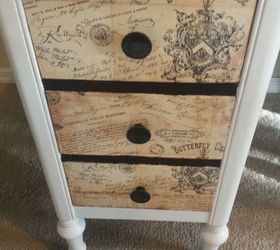cute vintage desk makeover, painted furniture