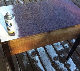 old writing desk, painted furniture