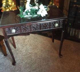 old writing desk, painted furniture
