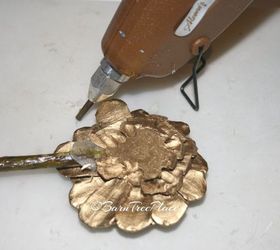 pinecone flower napkin rings, crafts, repurposing upcycling