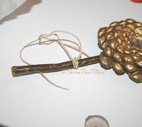 pinecone flower napkin rings, crafts, repurposing upcycling