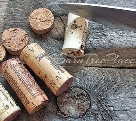 personalized cork glass tags, crafts, decoupage