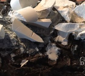 fire and ice in faux fireplace, christmas decorations, fireplaces mantels, seasonal holiday decor