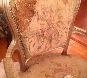 old chair new life, painted furniture, reupholster