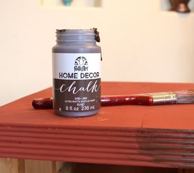 diy textured drawer face side table makeover, chalk paint, painted furniture, repurposing upcycling