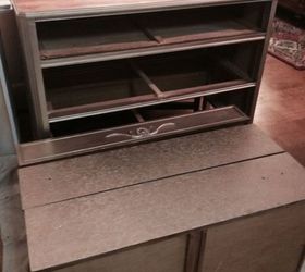 how to use wall spackling a stencil and paint for a glam look, how to, painted furniture