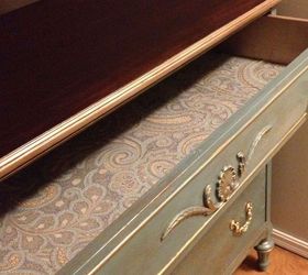 how to use wall spackling a stencil and paint for a glam look, how to, painted furniture