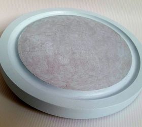 thrifted cheese dome ice skating pond, christmas decorations, crafts, seasonal holiday decor