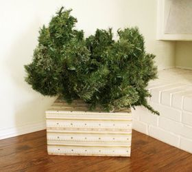cover your ugly christmas tree base simple fix, christmas decorations, container gardening, how to, repurposing upcycling, seasonal holiday decor