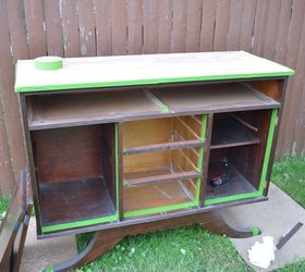 tricycle buffet, painted furniture
